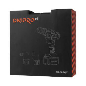 Дрель-шуруповерт аккумуляторная Dnipro-M CD-182QX (82368000) - Фото №6