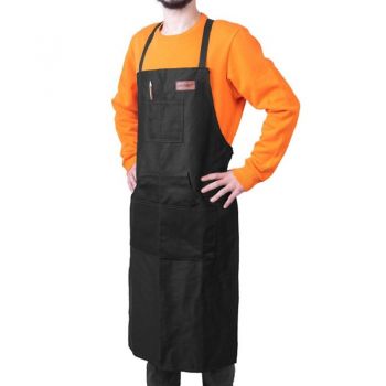 Фартук сварщика Dnipro-M черный (82715000) - Фото №1