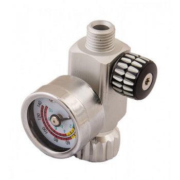 Редуктор с манометром для краскопульта Mastertool HQ 0-10 бар, 1/4" (80-8917) - Фото №1