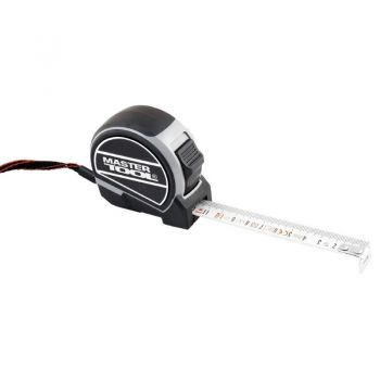 Рулетка Mastertool 8м х 25мм с 2 фиксаторами полотна, нейлоновое покрытие (60-8025) - Фото №1