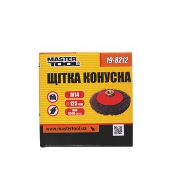 Щетка конусная Mastertool из рифленой проволоки D100 М14 (19-8210) - Фото №2