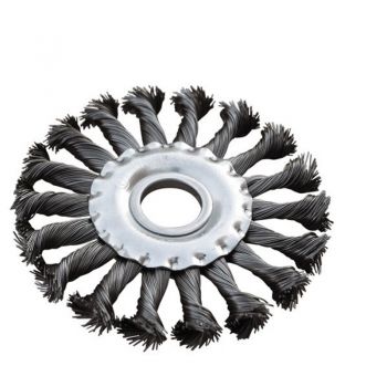 Щітка дискова Mastertool із плетеного дроту D115х22,2 мм (19-9011) - Фото №1