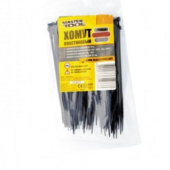 Хомут пластиковый Mastertool 3,6х250 мм черный, 100 шт. (20-1849) - Фото №2