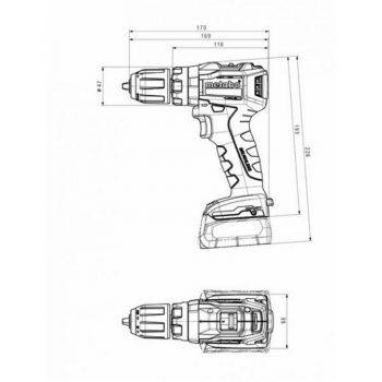 Аккумуляторный ударный дрель Metabo POWERMAXX SB 12 BL (601077800) - Фото №2