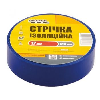 Лента изоляционная Mastertool 0,15 мм,17 ммх15 м, синяя (44-9015) - Фото №1