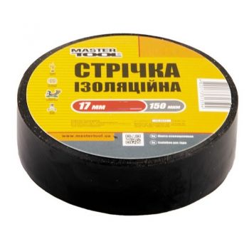 Лента изоляционная Mastertool 0,15 мм,17 ммх15 м, черная (44-9115) - Фото №1