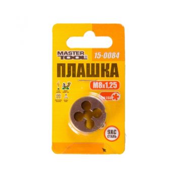 Плашка для нарезания резьбы Mastertool M 8х1,25 мм (15-0084) - Фото №2