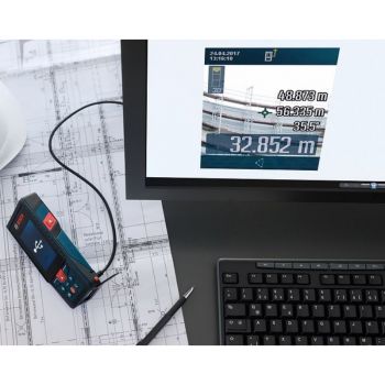 Лазерный дальномер Bosch GLM 120 C Professional без аккумулятора (0601072F00) - Фото №4