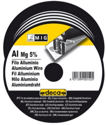 Алюминиевая сварочная проволока Deca Aluminium MG 5% 0.8 мм, 0.4 кг (010881) - Фото №1