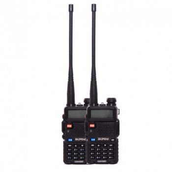 Комплект раций для туризма Baofeng UV-5RHC Tourism Black (Гр9613) - Фото №2