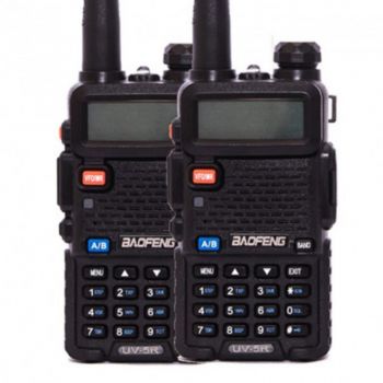 Комплект раций для туризма Baofeng UV-5RHC Tourism Black (Гр9613) - Фото №3