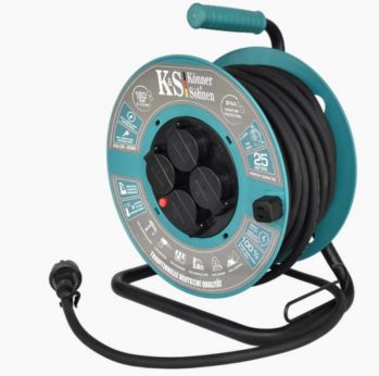 Удлинитель на катушке Konner&Sohnen 25 м KS CR-25M - Фото №2