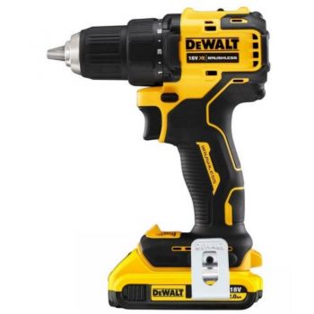 Дриль-шуруповерт акумуляторний безщітковий DeWALT XR Li-Ion 18 В, 2 Ач (DCD708D2T) - Фото №2