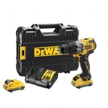 Дриль-шуруповерт акумуляторна безщіткова ударна DeWALT XR Li-Ion 18 В, 2 Ач (DCD706D2) - Фото №1