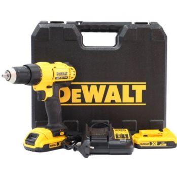 Дриль-шуруповерт акумуляторний DeWALT XR Li-Ion 18 В, 2 Ач (DCD771D2) - Фото №1