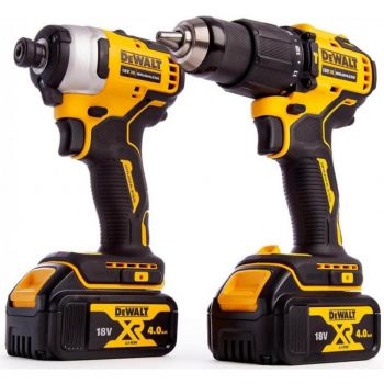 Набір з двох акумуляторних безщіткових інструментів DeWALT 18В XR Li-lon 4 Ач (DCK2062M2T) - Фото №2