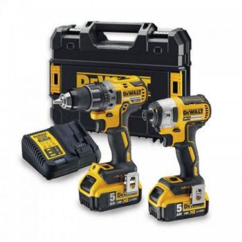 Набор из двух инструментов бесщеточных DeWALT 18 В XR Li-lon, 5 Ач (DCK268P2T) - Фото №1