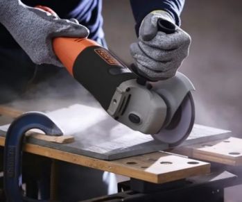 Шлифмашинка угловая сетевая Black+Decker 1,2 кВт (KG1202) - Фото №3