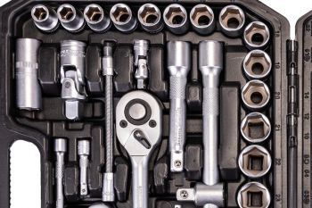 Універсальний набір інструментів Mastertool Профі 1/4" та 1/2" 94 пр. (78-5094) - Фото №3