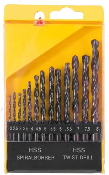 Набор сверл для металла Mastertool HSS 13 шт. (11-0213) - Фото №2
