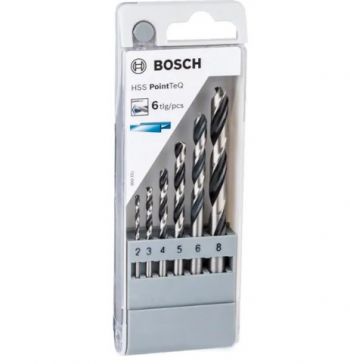 Набор спиральных сверл по металлу Bosch HSS PointTeQ DIN 338, 6 шт. (2608577346) - Фото №2
