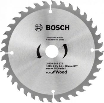 Диск пильный по дереву Bosch 160x20/16x36T ECO for Wood (2608644374) - Фото №1
