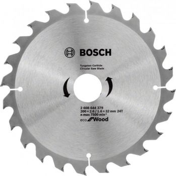 Диск пильный по дереву Bosch 200x32x24T ECO for Wood (2608644379) - Фото №1