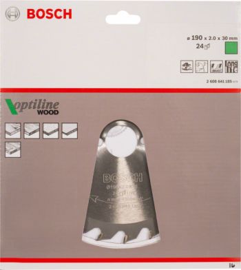 Диск пильный Bosch 190x30x24T OPTILINE (2608641185) - Фото №2