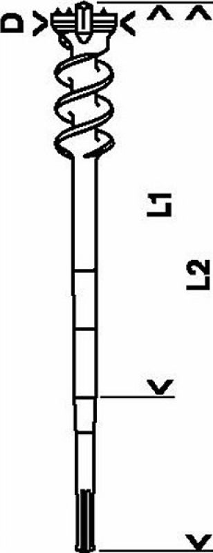 Бур проломной Bosch SDS-Max-9 Break Through, 45x850x1000 мм (1618596456) - Фото №4