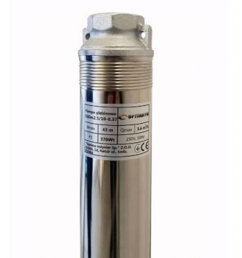 Насос скважинный Optima PM 3SDm2.5/10 0.37 кВт 46м 1.5м кабель - Фото №2
