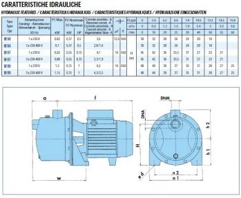 Насос центробежный Saer M-97-N PL 550Вт 45м - Фото №2