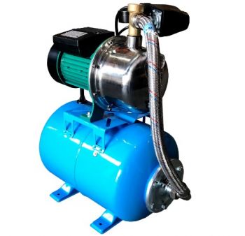 Насосная станция Volks pumpe JY1000-24 G 1,1кВт нержавейка на гребёнке - Фото №3