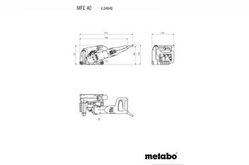 Борозноділ Metabo MFE 40 (604040900) - Фото №4