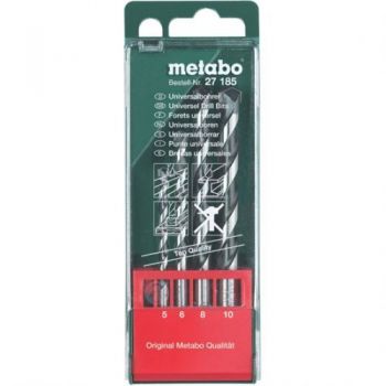 Набір універсальних свердлів Metabo 5-10 мм 4 шт. (627185000) - Фото №1