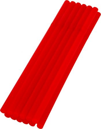 Стержни клеевые Mastertool 7,2х200мм, 12шт, красные (42-1159) - Фото №1