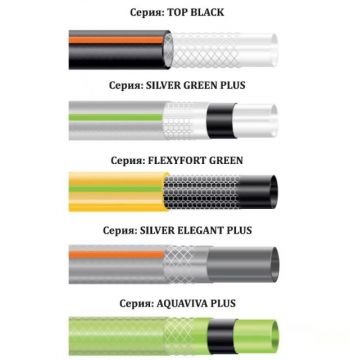 Шланг для полива Claber Silver Elegant Plus 9124, 25 м 1/2" серый (82649) - Фото №2