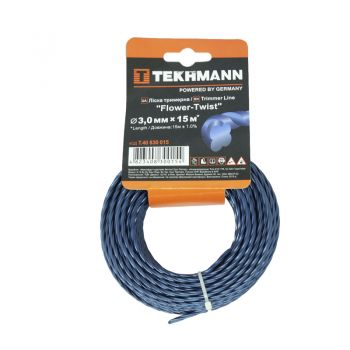 Леска для садовых триммеров Tekhmann Flower-Twist 3,0мм×15м (T.40830015) - Фото №1