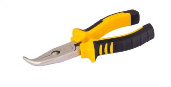 Щипцы гнутые Mastertool 180 мм С55 HRC 45~50 (23-3180) - Фото №1