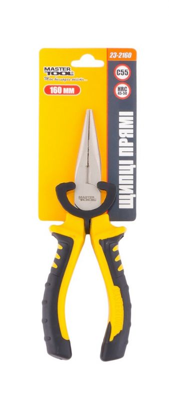 Щипцы прямые Mastertool 160 мм С55 HRC 45~50 (23-2160) - Фото №2