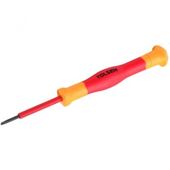 Викрутка діелектрична прецизійна Tolsen Premium VDE 3х0.50х50 мм (V31430) - Фото №1