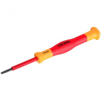 Отвертка диэлектрическая прецизионная Tolsen Premium VDE T 6х50 мм (V31806) - Фото №1