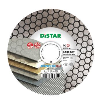 Круг алмазный отрезной Distar 1A1R Edge Dry 115x1,6/1,2x25x22,23 (11115546009) - Фото №1