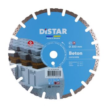 Круг алмазный отрезной Distar 1A1RSS/C1 300x3,0/2,0x10x25,4-11,5-18 HIT Beton (10170085424) - Фото №1