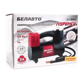 Компрессор автомобильный Белавто БК-43 Муромец, 40 л/мин (БК43) - Фото №6