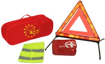 Сумка-набір автомобіліста Inauto Євростандарт червона сумка (01-096) - Фото №1
