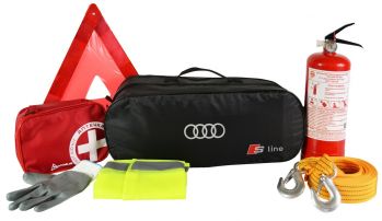 Сумка-набір автомобіліста Poputchik Audi S-Line легковий (01-140-Л) - Фото №1