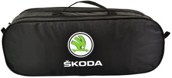 Сумка-органайзер в багажник Poputchik Skoda черный (03-108-2Д) - Фото №1