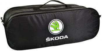 Сумка-органайзер в багажник Poputchik Skoda черный (03-108-2Д) - Фото №2