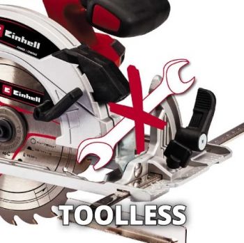Пила циркулярная аккумуляторная Einhell TE-CS 18/165-1 Li-Solo Каркас (4331207) - Фото №3