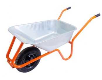 Тачка садово-строительная одноколесная Mastertool 100 л 180 кг (79-9852) - Фото №1